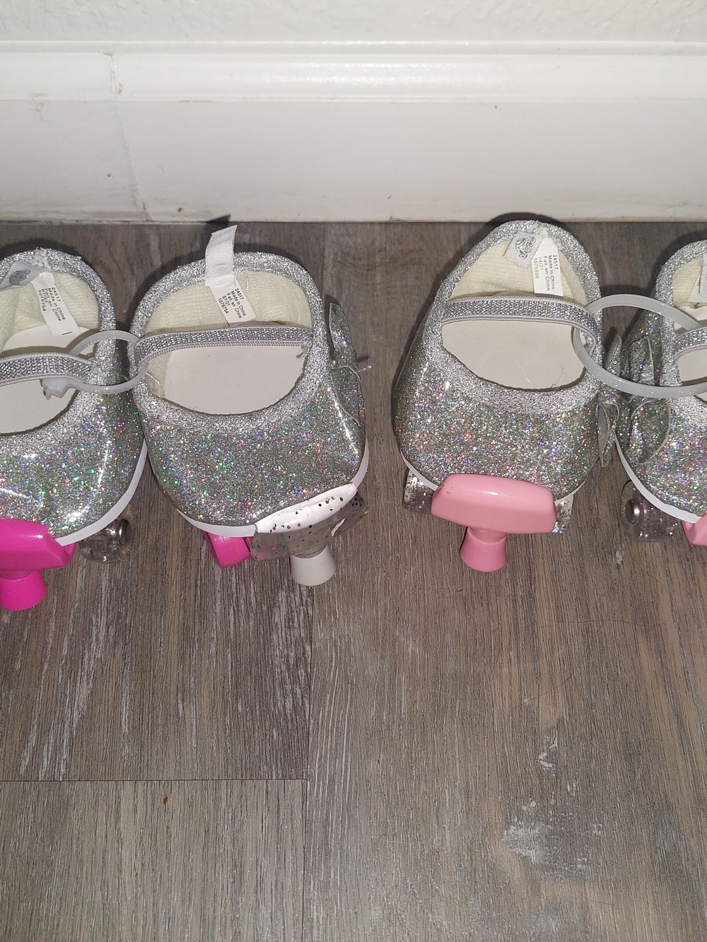 Build A Bear Sparkle Shoes And Pink Roller Skates “2pair” Lot Rare